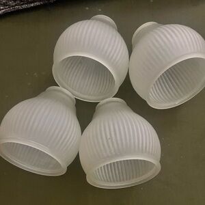 Set of Frosted Glass Light Shades